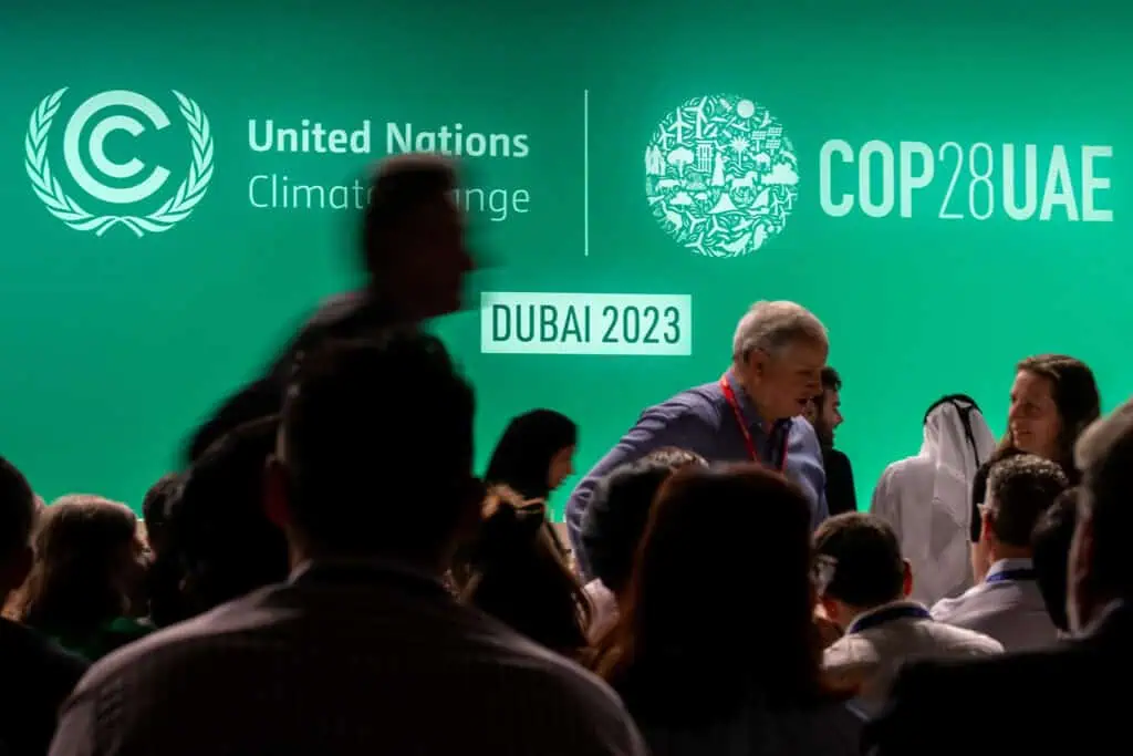 Plenary session of COP28 Dubai UAE